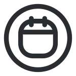 Calendar Circle SVG Icon